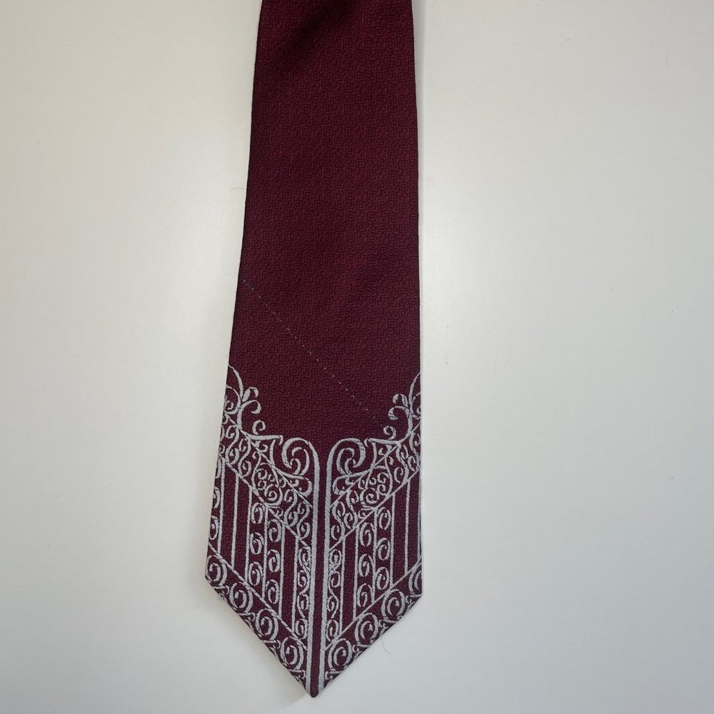 Vintage Don Loper of California Burgundy Necktie for Men